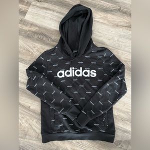 Women’s Adidas Black Logo Hoodie, size small